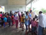 บรรยากาศการลงทะเบียนผู้เข้าร่วมกิจกรรมวันเด็กแห่งชาติ ประจำปี 2557